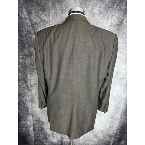 Pronto Uomo 2 Piece Suit‎ Mens 43R Brown Super 120's Wool Cashmere Pants 34x30